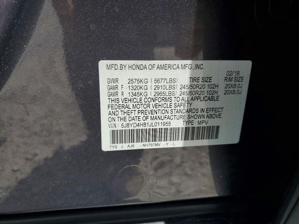 2018 ACURA MDX SH-AWD (Advance)