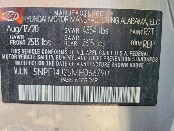 2021 HYUNDAI SONATA