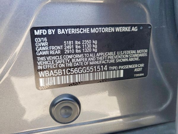 2016 BMW 535