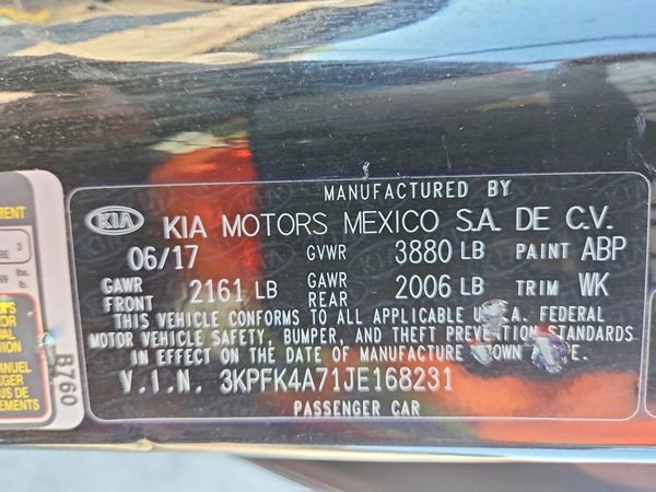 2018 KIA FORTE LX Base