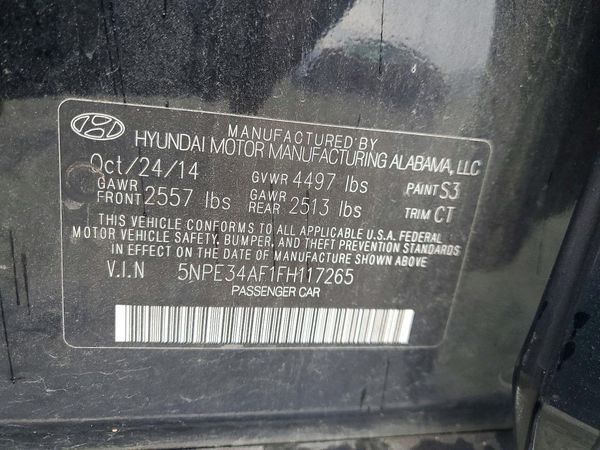 2015 HYUNDAI SONATA