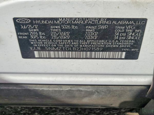 2018 HYUNDAI SANTA FE Sport Base