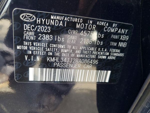 2024 HYUNDAI SONATA SEL — VINS