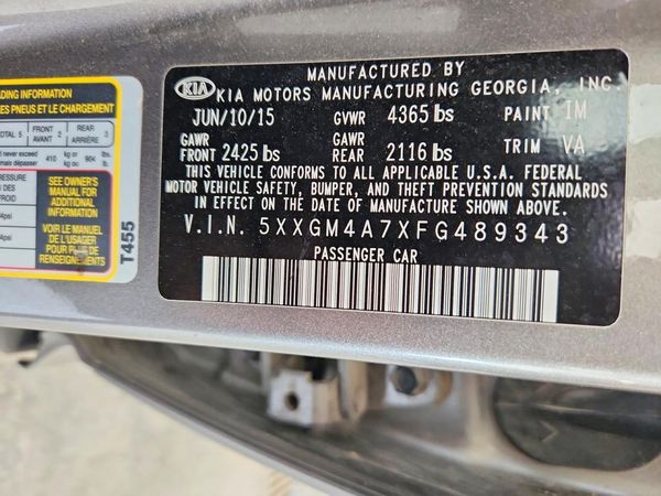 2015 KIA OPTIMA GL(Middle-low grade)
