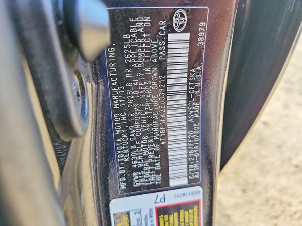 2014 TOYOTA CAMRY