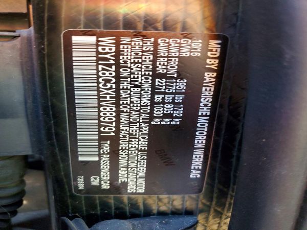 2017 BMW I3 i3 Range Extender