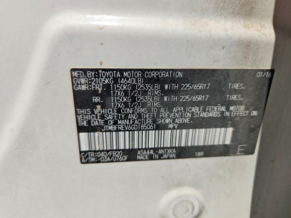 2016 TOYOTA RAV4 LE (X Grade)