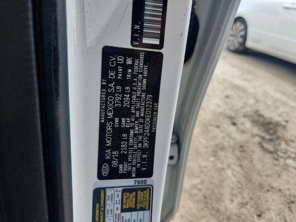 2019 KIA FORTE FE/LX/LXS