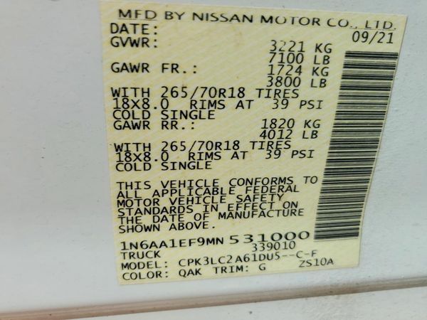 2021 NISSAN TITAN Crew Cab