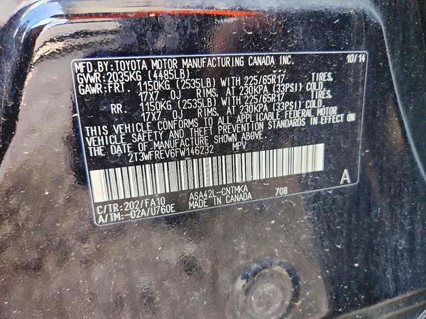 2015 TOYOTA RAV4 XLE (M Grade)