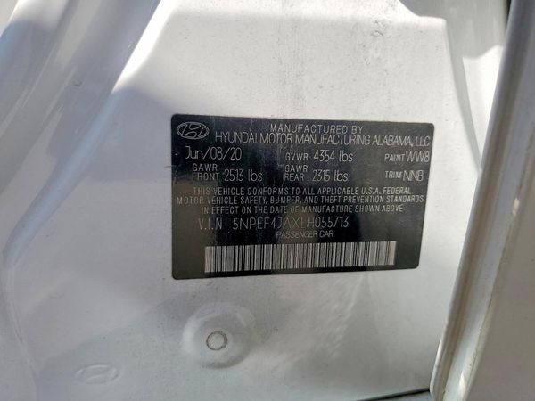 2020 HYUNDAI SONATA