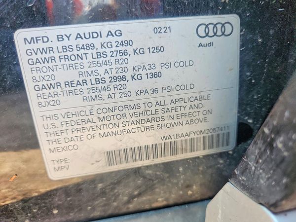 2021 AUDI Q5 quattro Premium Plus