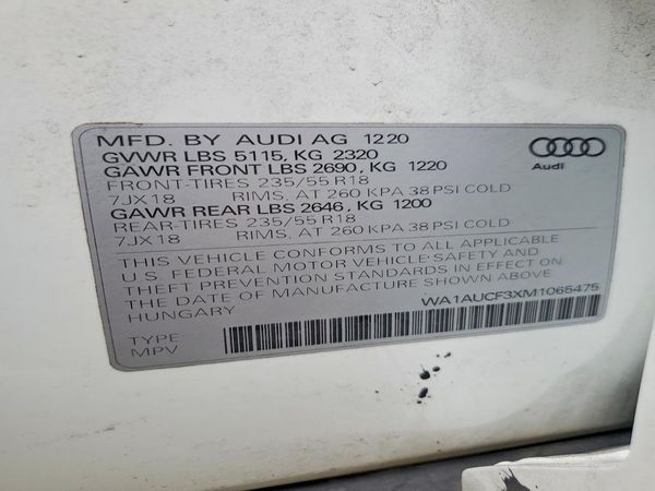 2021 AUDI Q3 quattro Premium