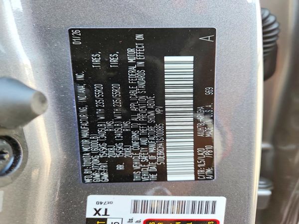 2026 TOYOTA HIGHLANDER Platinum — VINS