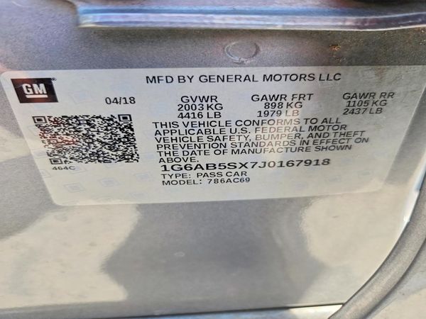 2018 CADILLAC ATS