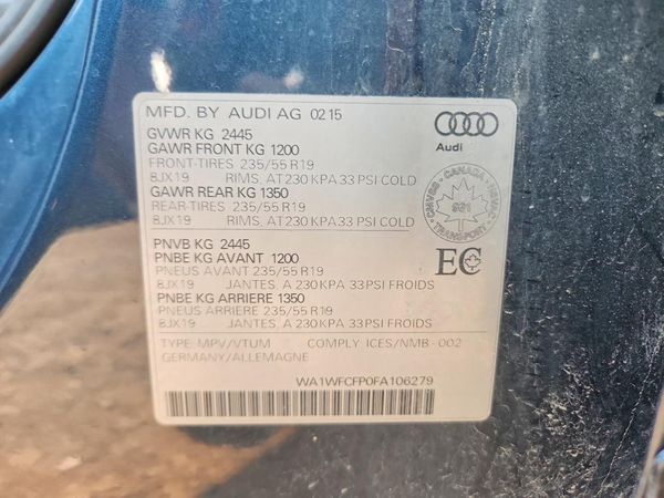 2015 AUDI Q5 S Line Prestige