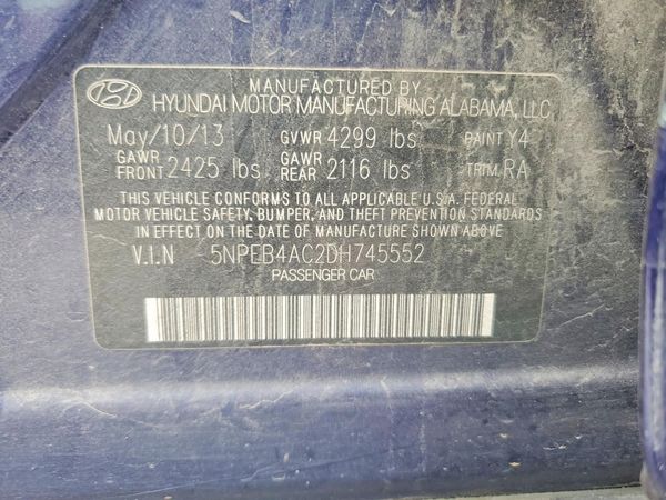 2013 HYUNDAI SONATA GLS/ GLS Popular