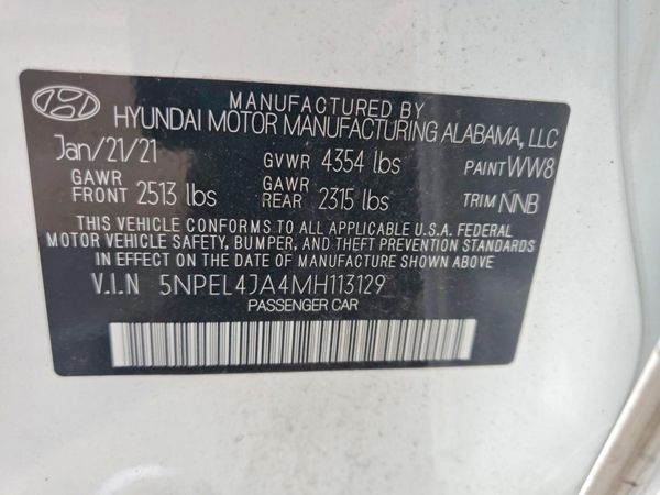 2021 HYUNDAI SONATA SEL