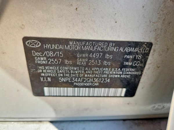 2016 HYUNDAI SONATA