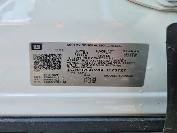 2020 CHEVROLET TRAVERSE LT