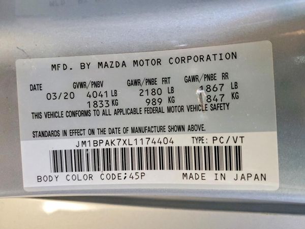 2020 MAZDA 3 Not identified