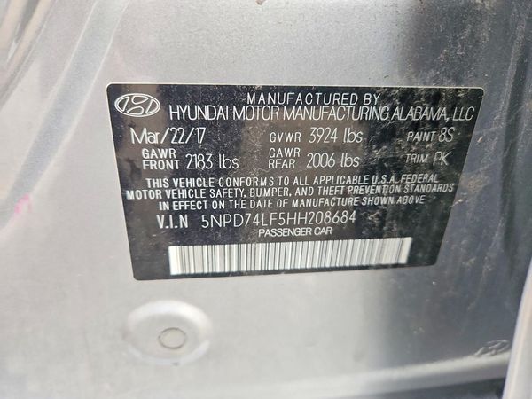 2017 HYUNDAI ELANTRA