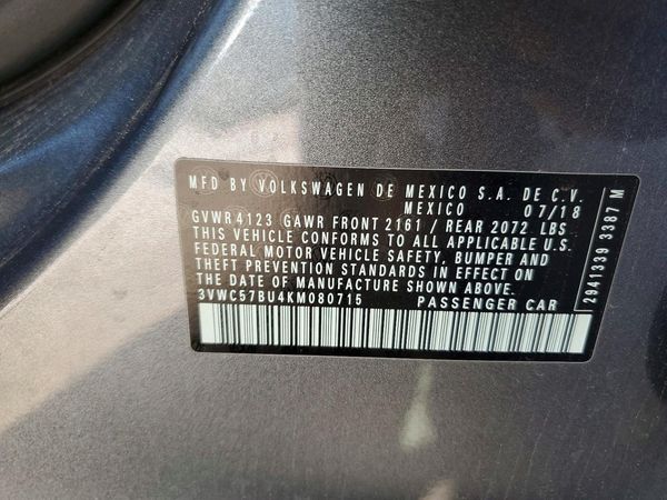 2019 VOLKSWAGEN JETTA S, SE, R-Line