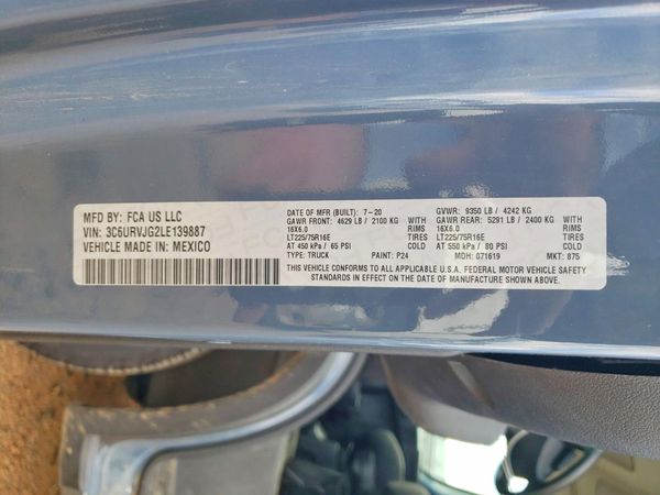 2020 RAM PROMASTER 3500 VF