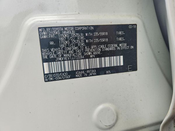 2018 TOYOTA RAV4 Ltd/Platinum