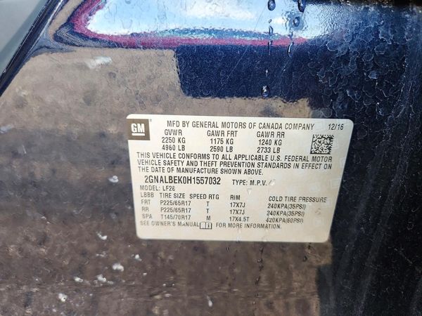 2017 CHEVROLET EQUINOX LS
