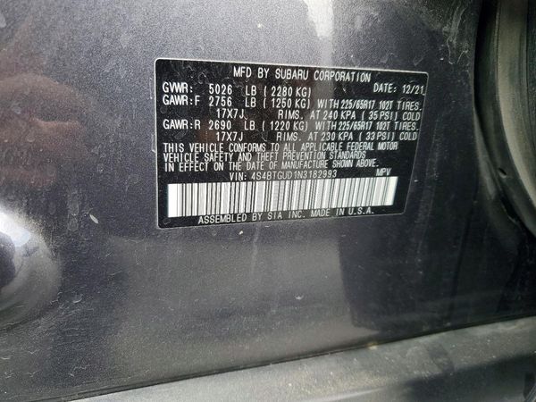 2022 SUBARU OUTBACK WILDERNESS