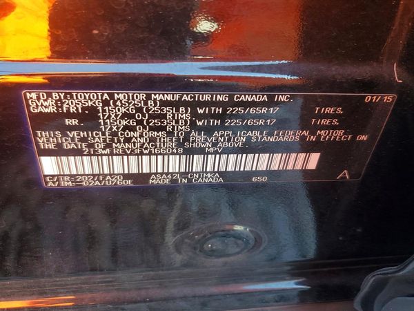 2015 TOYOTA RAV4 XLE (M Grade)