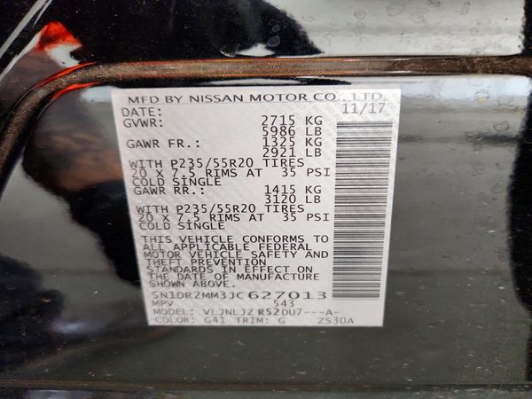 2018 NISSAN PATHFINDER