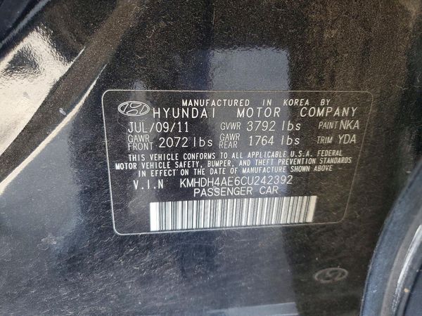 2012 HYUNDAI ELANTRA GLS(Middle grade)