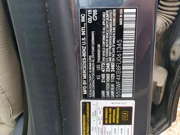 2015 MERCEDES-BENZ C 4-MATIC