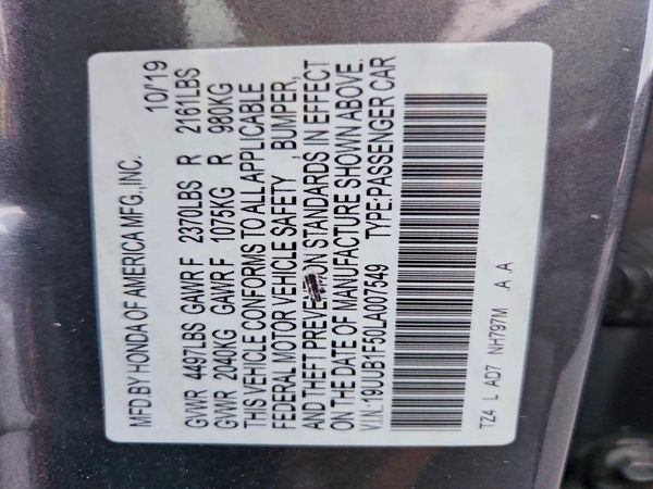 2020 ACURA TLX TECH
