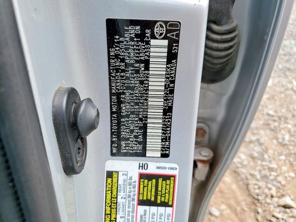 2014 TOYOTA COROLLA L/LE