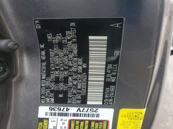 2014 TOYOTA SIENNA