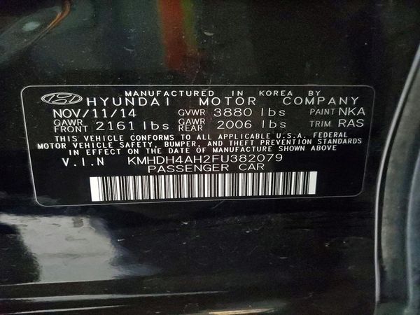 2015 HYUNDAI ELANTRA