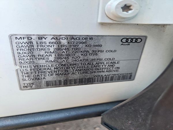2017 AUDI Q7