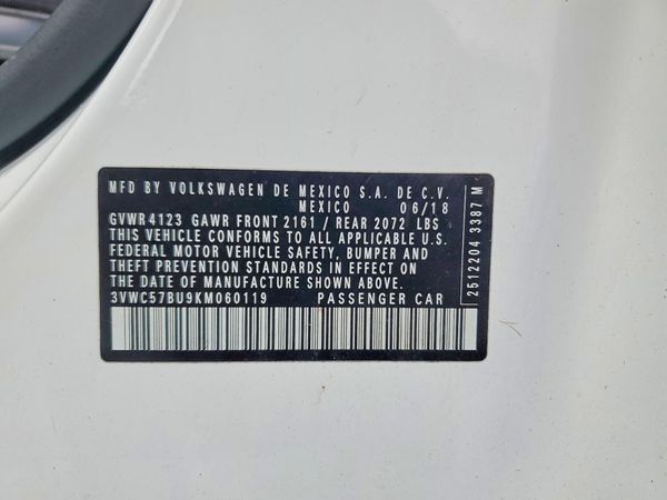 2019 VOLKSWAGEN JETTA S, SE, R-Line — VINS