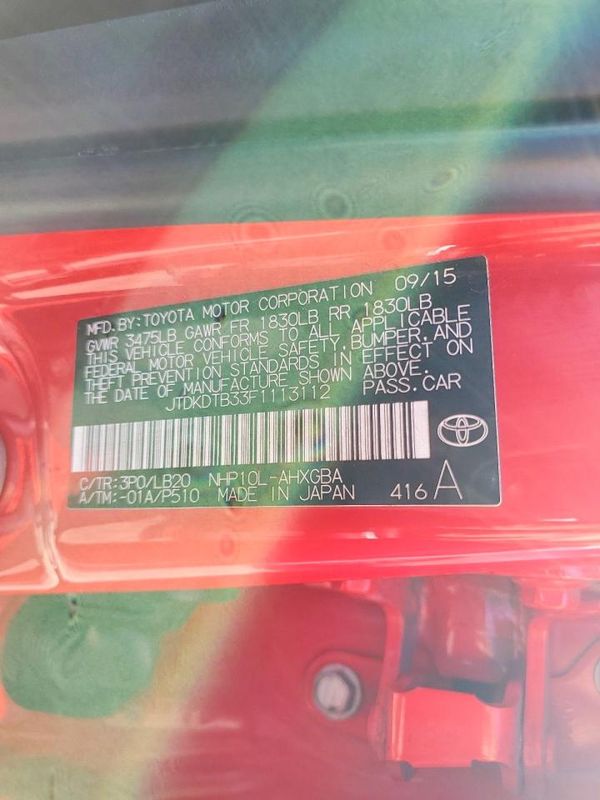 2015 TOYOTA PRIUS — VINS