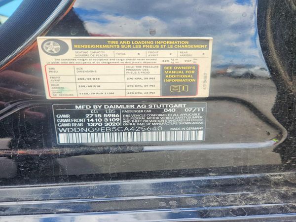 2012 MERCEDES-BENZ S S550 4-MATIC