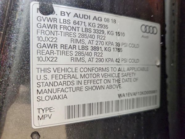 2019 AUDI Q8