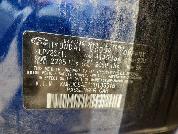2012 HYUNDAI ELANTRA GLS