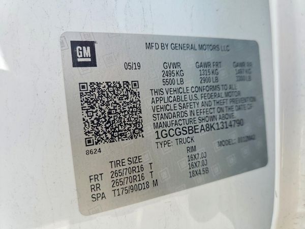 2019 CHEVROLET COLORADO