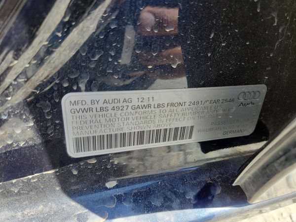 2012 AUDI A4 quattro Premium