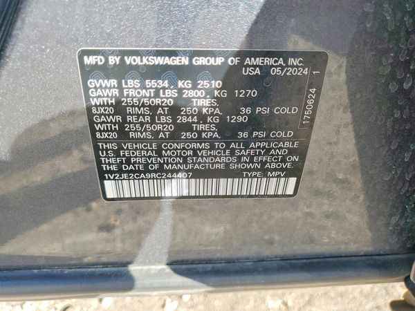 2024 VOLKSWAGEN ATLAS CROSS SPORT