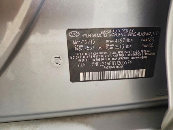 2015 HYUNDAI SONATA SE, ECO — VINS