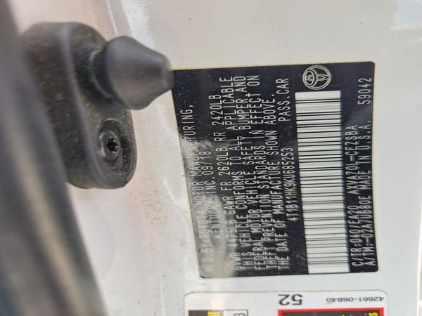 2019 TOYOTA CAMRY L/LE/SE/XLE